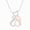 Rose Gold Vermeil Plated Silver, variant on Diamond Double Cat Pendant Necklace 1/10 Ct in 14KT Yellow Gold Vermeil Gift for Her