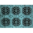 thumbnail image 1 of Ahgly Company Indoor Rectangle Oriental Light Blue Industrial Area Rugs, 6' x 9', 1 of 4