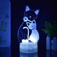 thumbnail image 1 of Luz nocturna LED 3D que cambia de color para gatos y animales para niños, 1 of 1