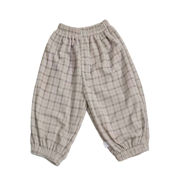 Edvintorg Toddler Clothes for Girls Winter 2026 Fashion Plaid Elastic Waist Corduroy Pants with Pockets School Casual Trousers 1-12Y