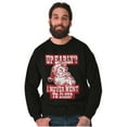 thumbnail image 5 of Xmas Santa Claus Never Went to Sleep Unisex Plus Size Sweatshirt Brisco Brands 5X, 5 of 6