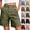 #02 Army Green, variant on Cotton Cargo Bermuda Shorts for Women High Waisted Straight Leg Relaxed Fit Cargo Breathable Durable Cargo Shorts with Multi-pocket , #02 Dark Gray, M
