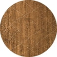 thumbnail image 1 of Ahgly Company Indoor Round Oriental Orange Industrial Area Rugs, 8' Round, 1 of 4