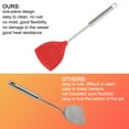 thumbnail image 6 of Kitchen Cooking Silicone Turner Spatula Heat Resistant Scraper Mixing Baking Utensils Red, 6 of 7