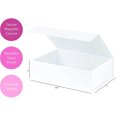 thumbnail image 3 of Purple Q Crafts White Gift Cardboard Box with Magnetic Closure Lid for Birthday Gift, Bridal Gifts & More, 3 of 5