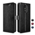 thumbnail image 1 of LG Stylo 5 Plus Case Wallet, Stylo 5X 5V 6.2" Case [3 Card Slot] [Kickstand] [Gift Box] Leather Folio Flip Wallet Case [RFID Blocking] for LG Stylo 5 / Stylus 5 Plus 2019 - Red, 1 of 8