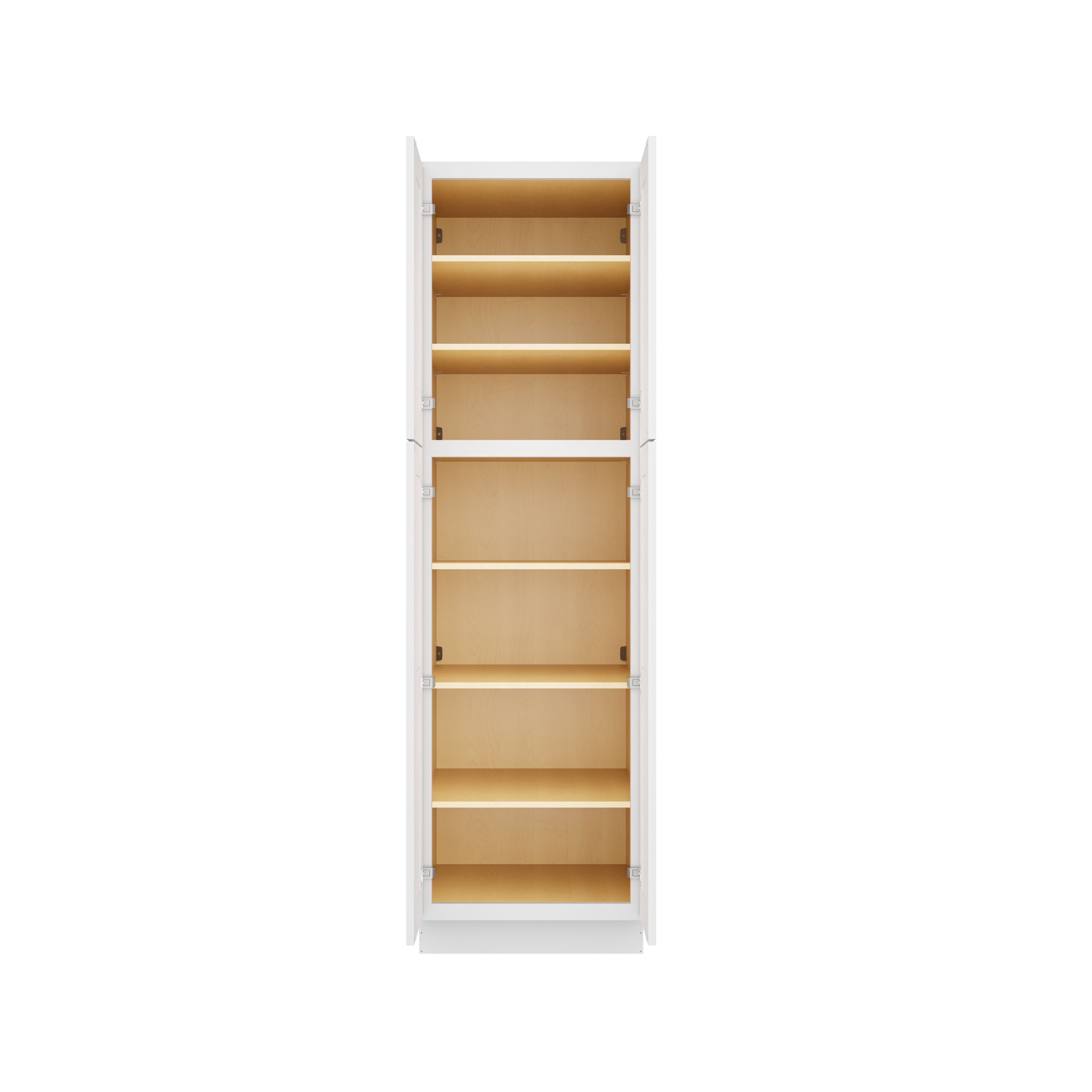 Furinno Shaker Utility Kitchen Cabinets with 2-Doors, Ready to Assemble, 24 D x 24 W x 84 H, White
