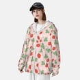 thumbnail image 3 of Lsque Strawberry And Flowers UPF 50+ Lightweight Sun Protection Men's Women's Long Sleeve Shirt, Hoodie Performance -Medium, 3 of 9