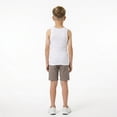 thumbnail image 5 of Sezzit 5 Pack Boys Ribbed Tank Tops, Tag-Free Soft Cotton Blend Undershirts for Boys, Five Breathable Sleeveless Shirts, 5 of 9