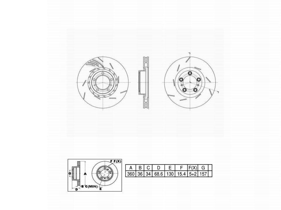 Winstop Brake Rotor, Front left WS252177, Porsche Panamera 2016-2010