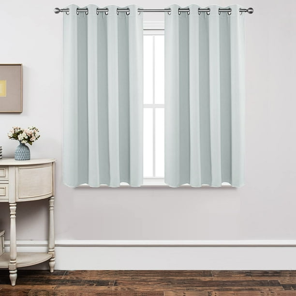 Cortinas Joydeco Térmicas Aislantes Gris Blanquecino 132x137 cm