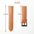 thumbnail image 3 of 20mm Genuine Leather Band Quick Release Smart Watch Strap with Buckle Adjustable Wristband for Smart Watch with 20mm Band Width, 3 of 9