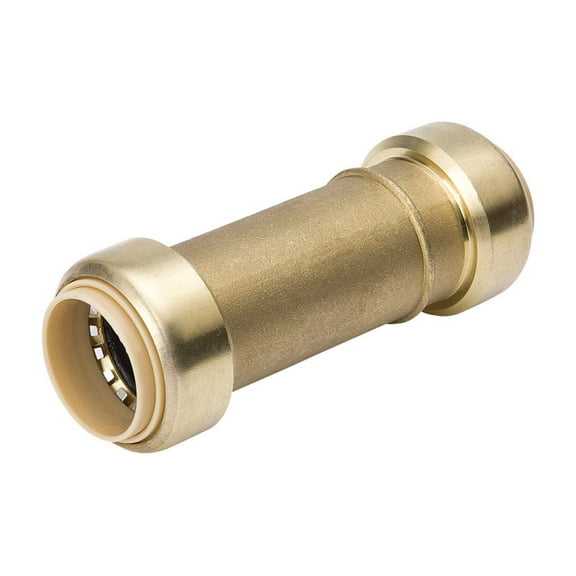 Mueller 630-303HC  Push Fit Repair Brass Coupling, 1/2" X 1/2"