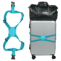 Uxcell Luggage Strap Bag Bungee Elastic Suitcase Adjustable Belt for Suitcases Add A Bag, Blue