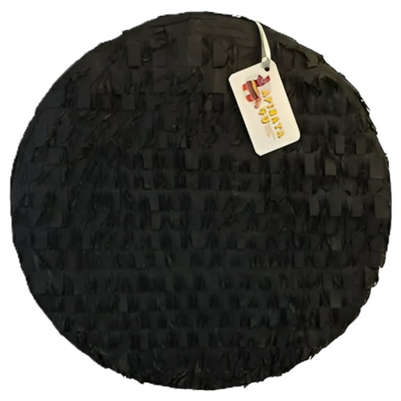 APINATA4U 16" Round Blank Pinata Black Color Great to Create Your Own Pinata
