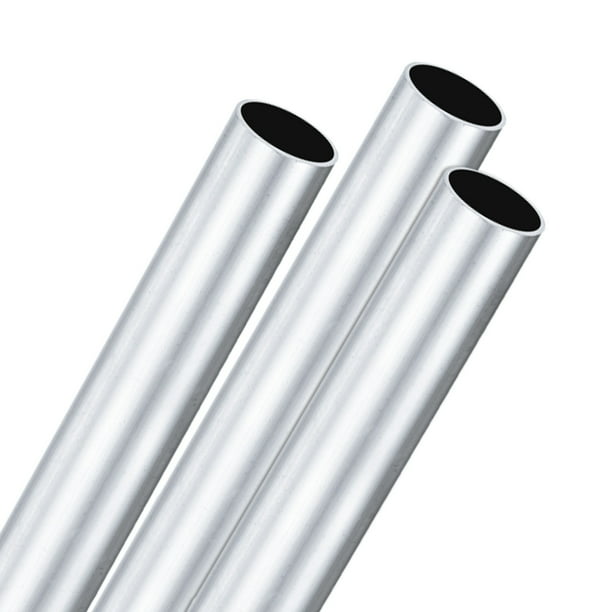 Tubo redondo de aluminio 6063 en paquete de 3, 18mmx20mm (IDxOD) longitud de 300mm