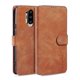 thumbnail image 1 of Funda tipo billetera Yashi de cuero estilo retro para OnePlus 8 Pro Marrón, 1 of 5