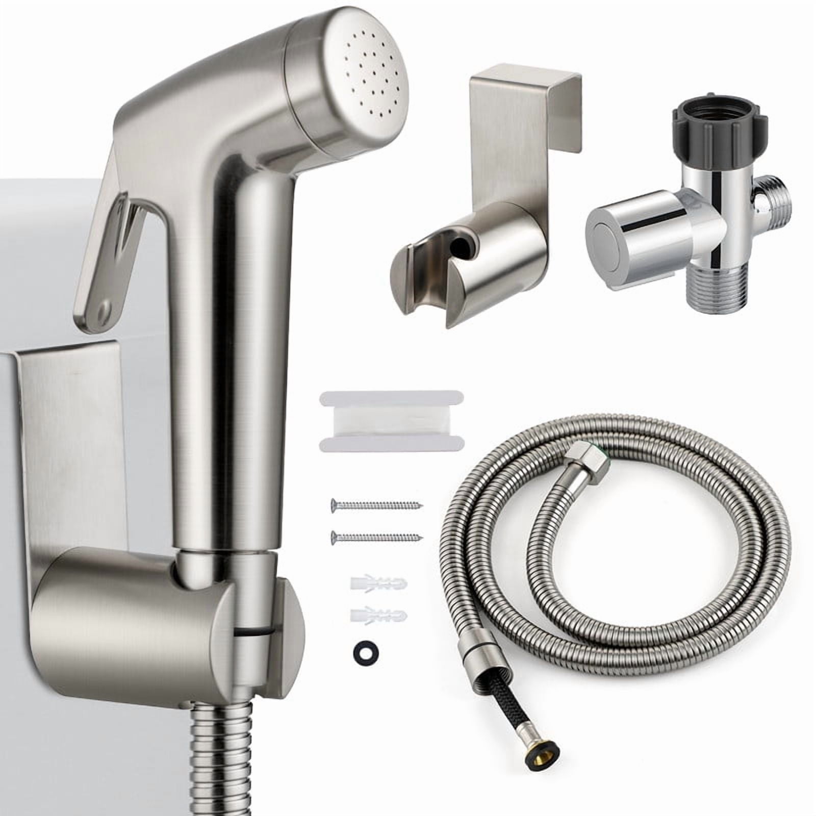 SAMODRA Handheld Bidet Sprayer for Toilet, Adjustable Water Pressure with Bidet Hose for Feminine Wash, Baby Wash & Muslim Shower