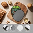 thumbnail image 4 of Pofeuu Tree Frog Print Silicone Pot Mat Mitten With Hanging Loop Heat Resistant Oven Mitts Non-Slip Bbq Baking Smoking Potholders, 4 of 7