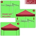 thumbnail image 3 of Sunny Ez 117” x 117” Brown Pop Up Outdoor Canopy, Polyester UV Rays Protection, 3 of 4