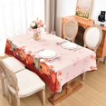 thumbnail image 2 of Thanksgiving Printed Waterproof Tablecloth Autumn Harvest Pumpkins Leaves Table Cloth Fall Rectangle Table Cover for Party Kitchen Dining Tabletop Decoration 60x84 Inch, 2 of 6