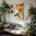 thumbnail image 3 of SEANATIVE Sunflower Hummingbird Tapestry Aesthetic Tapestries Easy to Hang Wall Tapestry for Kitchen Soft Hanging Tapestry Small Tapestry Wall Hanging for Living Room Dorm, 3 of 6