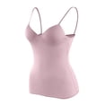 thumbnail image 6 of Fanxing Camisole Tops for Women Summer Casual Spaghetti Strap Cami Tank Tops Built in Bra Sports Padded Cotton Undershirts Purple,S, 6 of 7