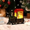 thumbnail image 4 of PONPRNGY Santa Red Train Christmas Snow Globe Lantern-Glittering Light Up Snow Globe Christmas Decorations, Battery Operated, Santa Indoor Home Décor, 4 of 6