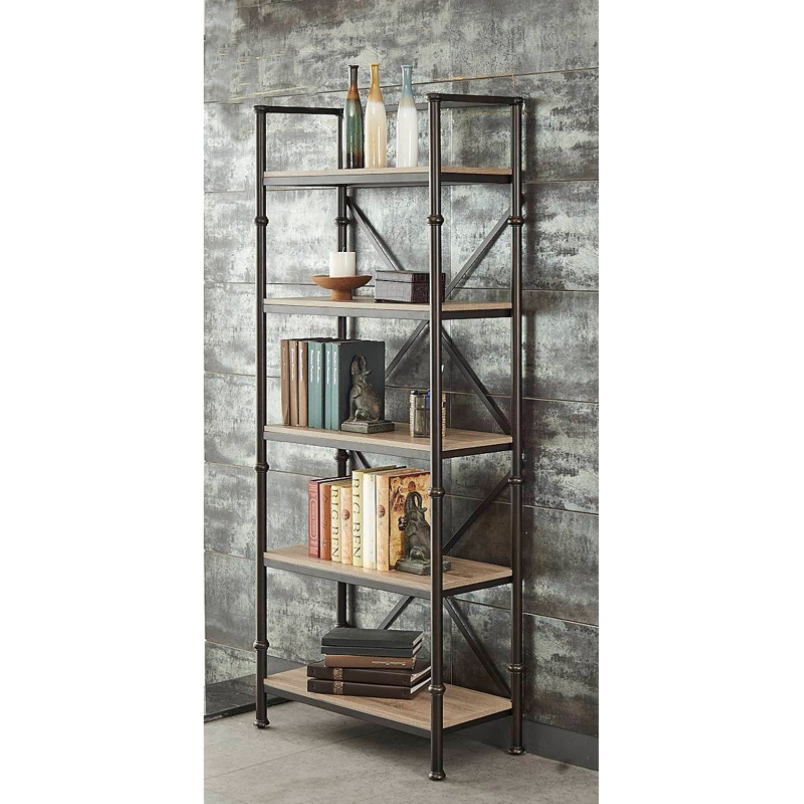 Julian Furniture Stevenson 72 in. Bookcase