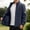 Dark Blue, variant on Men's Polar Lined Jacket Warm Full Zip Up Thick Jacket Soft Outwear Winter Coat with Zipper Pocket,For men in autumn and winter, there are warm, thickened jackets, warm jackets