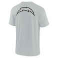 thumbnail image 3 of Unisex Fanatics Gray Los Angeles Chargers Elements Super Soft Short Sleeve T-Shirt, 3 of 3