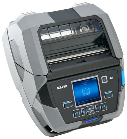 SATO PW4NX Mobile 4-Inch Thermal Label Printer – NFC, Bluetooth & Wi-Fi, 203 dpi, Includes Protective Case – WWPW41001