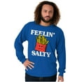 thumbnail image 5 of Funny Feelin Salty Fries Food Pun Long Sleeve TShirt Men Women Brisco Brands M, 5 of 6