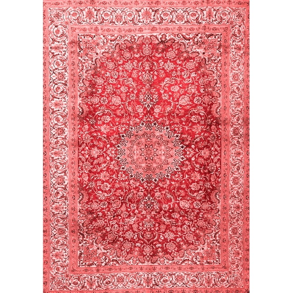 Ahgly Company Indoor Rectangle Oriental Red Traditional Area Rugs, 6' x 9'