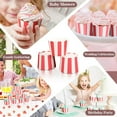 thumbnail image 5 of Paper Baking Cups,Set of 100 Red and White Stripes Baking Liners,Stripes Muffin Liners,QZS Muffin Baking Cups for Birthdays and Parties, 5 of 6