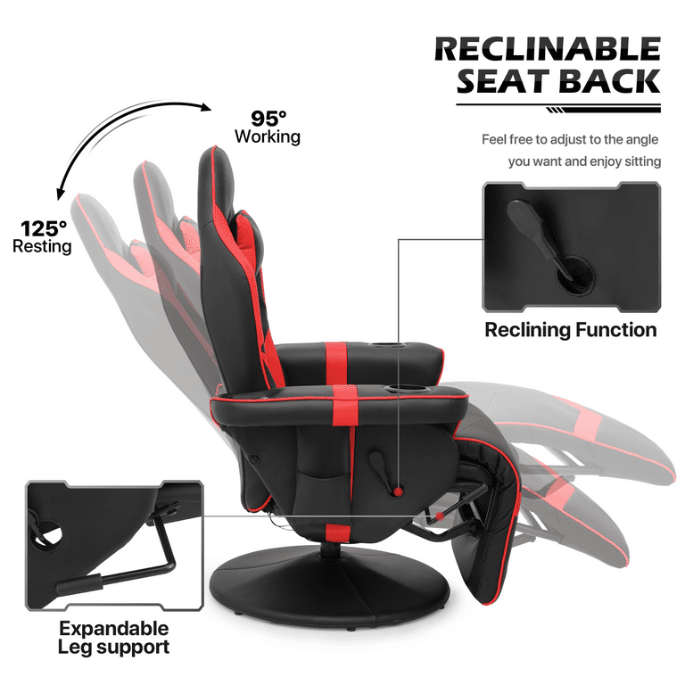 Reclinable Gaming Chair w/Footrest #003 – MoNiBloom