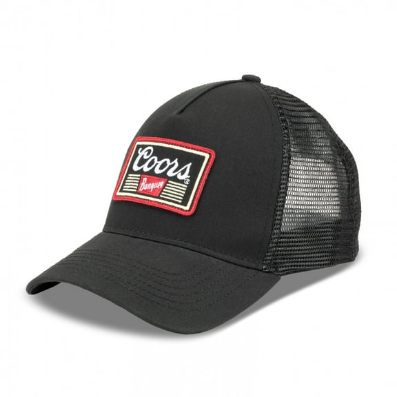 Coors Banquet Embroidered Patch Black Colorway Trucker Hat