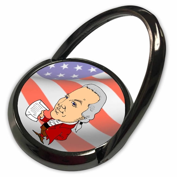 3dRose, President John Adams With American Flag , Phone Ring