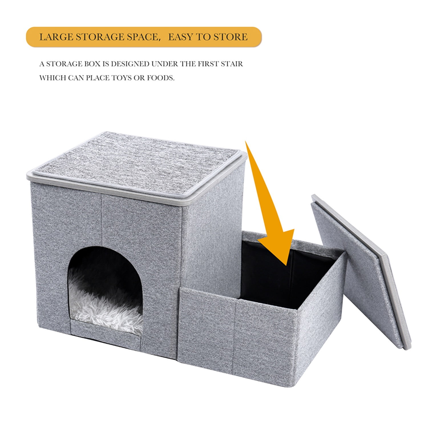 Pefilos 29" 5-Step Pets Dog Stairs for Beds and Cars, Pet Cat Steps for Couch, Small Dog Kitten Ladder, Pet Ramp, Gray Pefilos 29" 5-Step Pets Dog Stairs for Beds and Cars, Pet Cat Steps for Couch, Small Dog Kitten Ladder, Pet Ramp, Gray