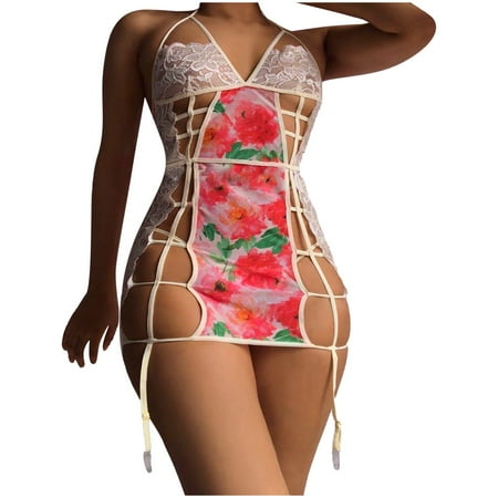 

Outfmvch white dress Lace Lingerie Sleepwear Romper Dress Sleepwear Lace Underwear womens dresses fall dresses