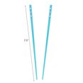 thumbnail image 4 of Motique Accessories Set of 2 Hair Plastic Sticks with 3 Diamonds Chopsticks - Light Blue, 4 of 4