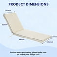 thumbnail image 3 of YEERSWAG 80x26x3 Inch Outdoor Patio Chair Cushion Recliner Cushion Chaise Lounge Cushion Non Slip Waterproof Beach Garden Furniture Cushion with Ties, 3 of 8