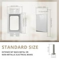 thumbnail image 6 of 1-Gang BE1 Non-Metallic Electrical Power Outlet Box Extender(ETL Listed),Electrical Box Extender for Power Switch Receptacles Accessories,Fire Rated for 2 Hours,6-Pack, 6 of 6