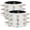 Silver, variant on 2PCS Studded Bracelet Punk Spiked Wristband Goth Wide Strap Leather Bracelets, Crystal, Style F1806