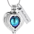thumbnail image 4 of Heart Urn Necklace for Ashes Heart Hollow Ball Women Men Cremation Jewelry for Ashes Cremation Necklace In Memory of Grandpa Grandma Dad Mom Uncle Aunt Brother Sister Daughter Son, 4 of 7