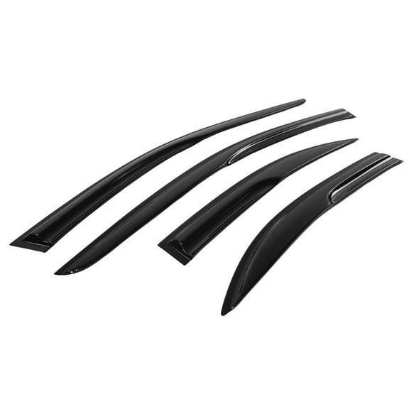 Ikon Motorsports Compatible with 03-08 Mazda 6 Sedan MU Style Acrylic Window Vent Visor Deflector Rain Guard 4Pc Set Outside Mount  2003 2004 2005 2006 2007 2008