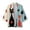 Beige, variant on Hpapadks Shirts for Men 3/4 Length Sleeve Cardigan All Print Collarless Antique Blouses Loose Mens Dress Shirts Beige L