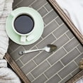 thumbnail image 7 of RoomMates TIL4985FLT Dark Stone Gray Faux StickTILES Peel and Stick Tile Backsplash, 7 of 7