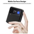 thumbnail image 4 of Galaxy Z Flip 3 5G Case, Dteck Matte Thin Hard PC with TPU Soft Hinge Full Protection, Heavy Duty Shockproof Case Compatible with Samsung Galaxy Z Flip 3 5G (2021)-Black, 4 of 6