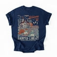 thumbnail image 3 of Retro Salem Welcome To The Haunted Library Bookish Halloween Costume T-Shirt, Fullsizes S-5XL Multicolors T-Shirt, 3 of 5